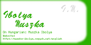 ibolya muszka business card